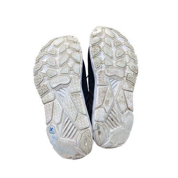 Hoka One Clifton 6 Mens Black/White Running Walking Shoes Size 9.5M - Picture 5 of 13